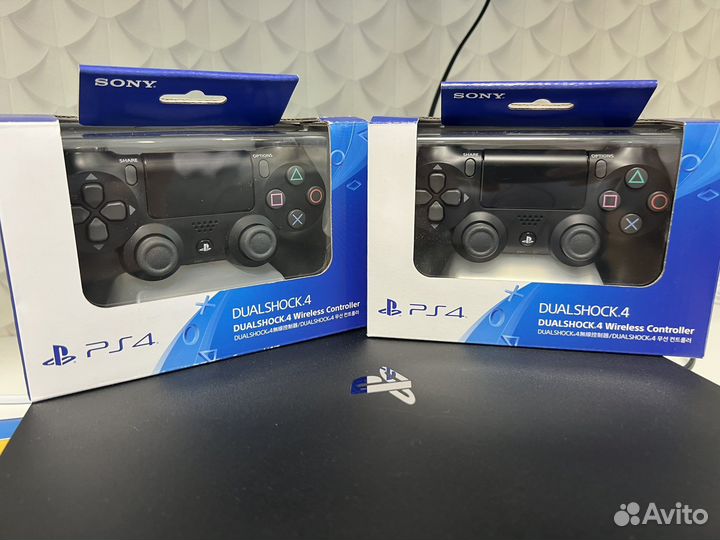 Sony playstation4pro+2джойстика+игры