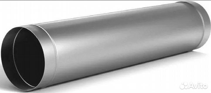 Воздуховод оцинкованный прямошовный круглый d100