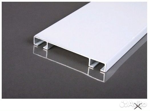 Алюминиевый потолочный двухрядный карниз