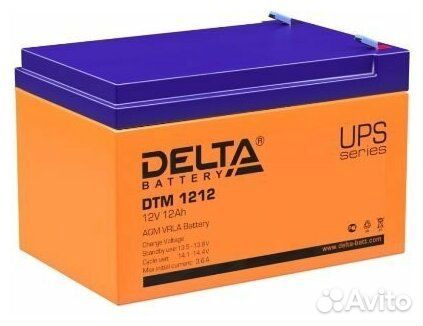 Аккумуляторная батарея для ибп Delta DTM 1212