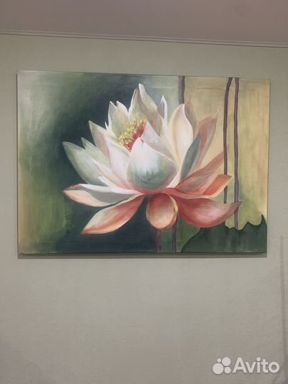 Интерьерная картина ручная работа лотос