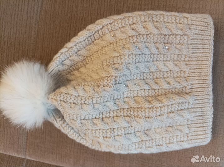 Шапка зимняя для девочки 46 48