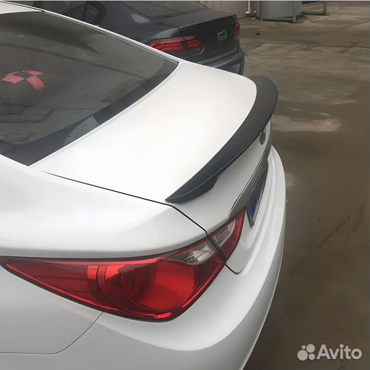 Hyundai sonata 6 спойлер черный глянец