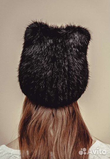 Шапка меховая с ушками