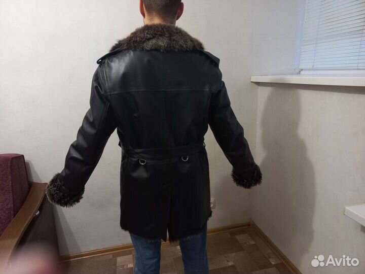 Дубленка натуральная мужская 52 54