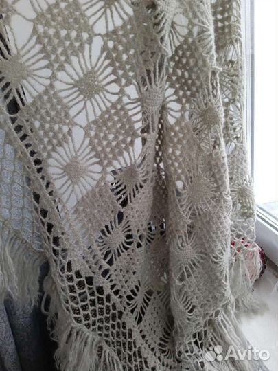 Платок шаль косынка вязаная