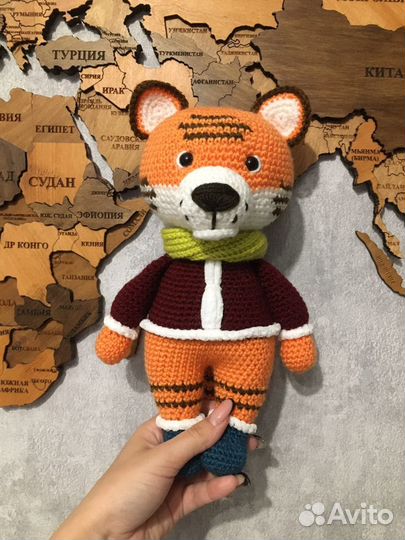 Тигренок вязаный