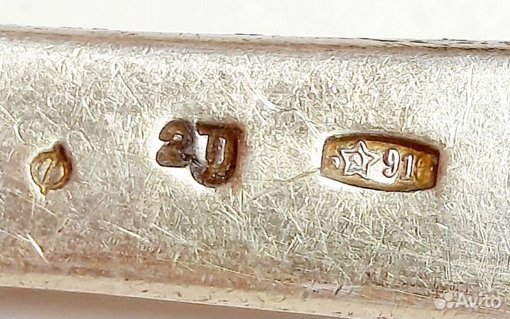 Салатная ложка серебро 916пр СССР