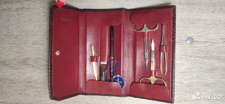 Маникюрный набор, натуральная кожа