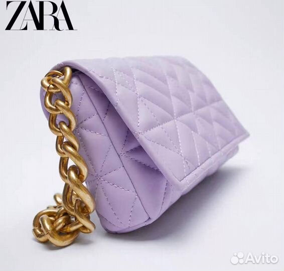 Сумка женская zara сиреневая