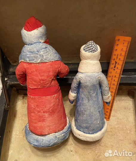 Дед Мороз и Снегурочка СССР вата