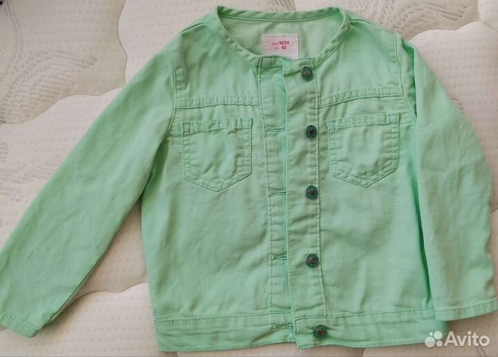 Джинсовая летняя ветровка для девочки 92-98