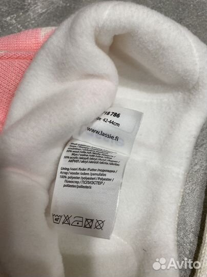 Шапка зимняя на флисе для девочки lassie