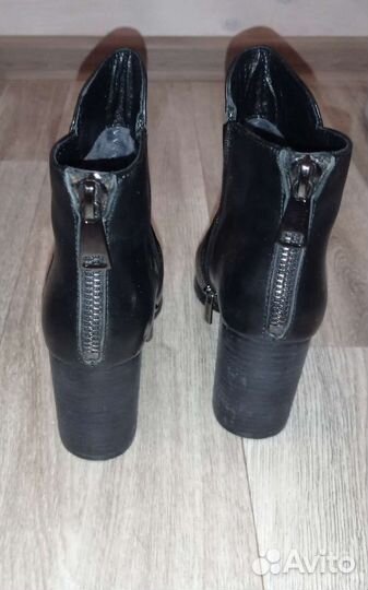 Ботильоны осень кожа 36 р черные