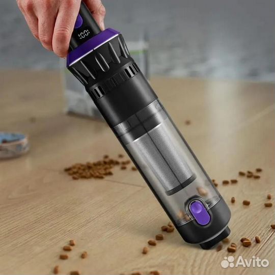 Ручной пылесос (handstick) KitFort KT-5293, 120Вт, черный/фиолетовый