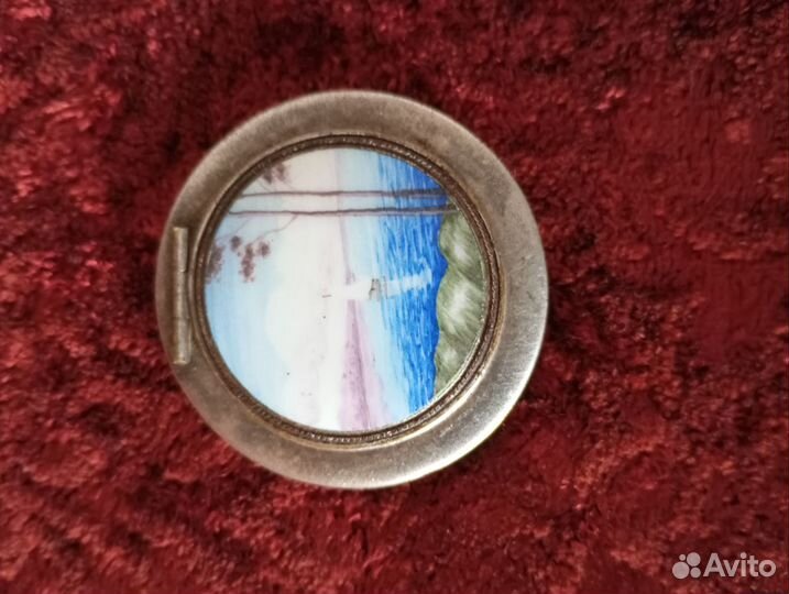 Винтажная пудреница СССР 