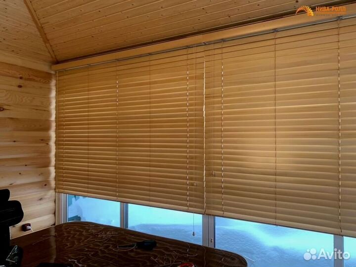 Деревянные жалюзи сосна