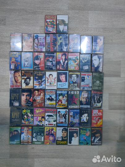 Аудиокассеты лотами по 50 штук