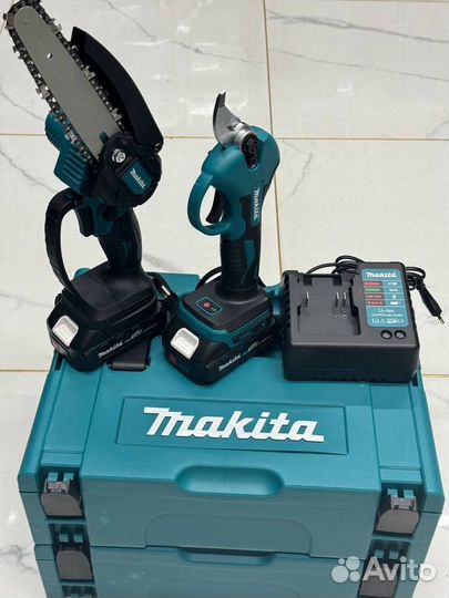 Makita 2в1 набор секатор +пила