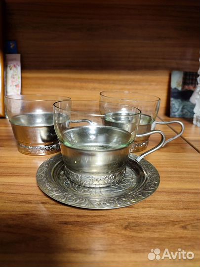 Кофейные чашки с подстаканником