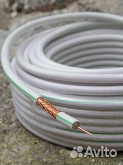 Кабель коаксиальный RG-6SAT-703B cadena белый 45м