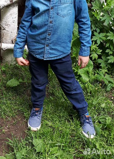 Джинсовая рубашка р.116