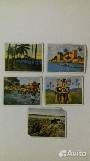 Германия.Открытки-вкладыши в сигареты.Нем.колонии