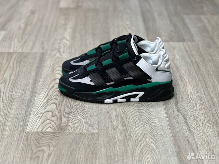 Кроссовки Adidas Niteball Black Green (36-45)