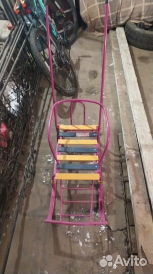 Детские зимние санки