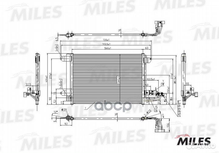 Accb003 Конденсер VAG A3 / golf V / octavia 1.4