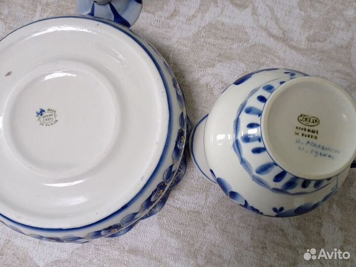 Фарфоровая посуда гжель