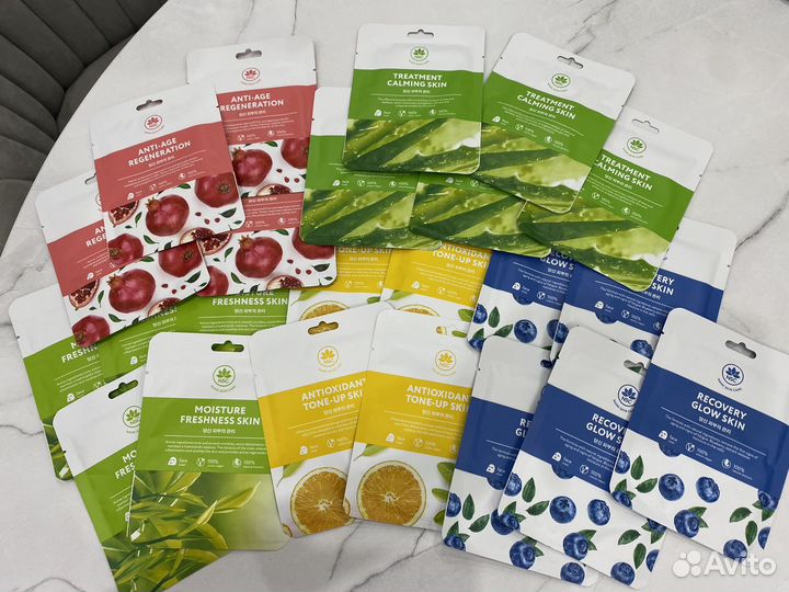 Набор тканевых масок для лица корейские
