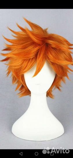 Парик клоуна оранжевый