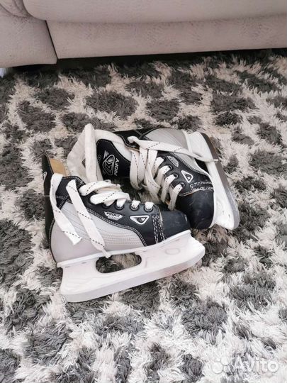 Коньки хоккейные profy 3000 32 размер