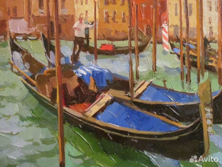 Венеция. Живопись маслом. Холст. Оригинал. Подпись