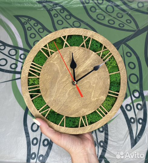 Мастер-класс для детей и взрослых. Часы из мха