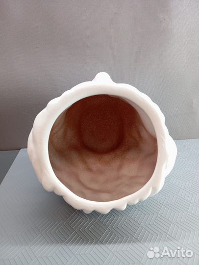 Кашпо - органайзер Эйнштейн белое, 1,6л/ 16х15см