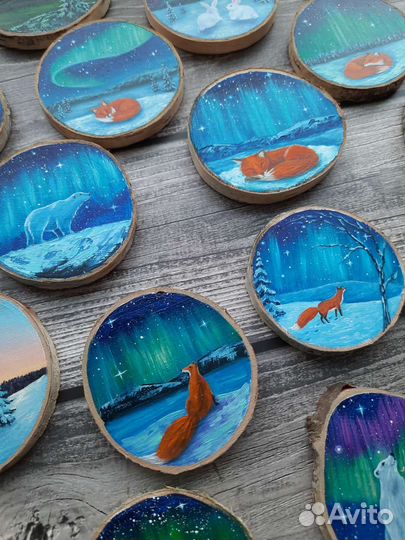 Магнит,сувенир.Ручная роспись,маслом