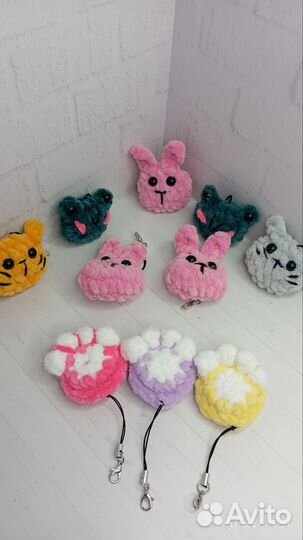 Вязаные брелки