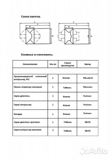 Машина для бумажных пакетов 100*190*371