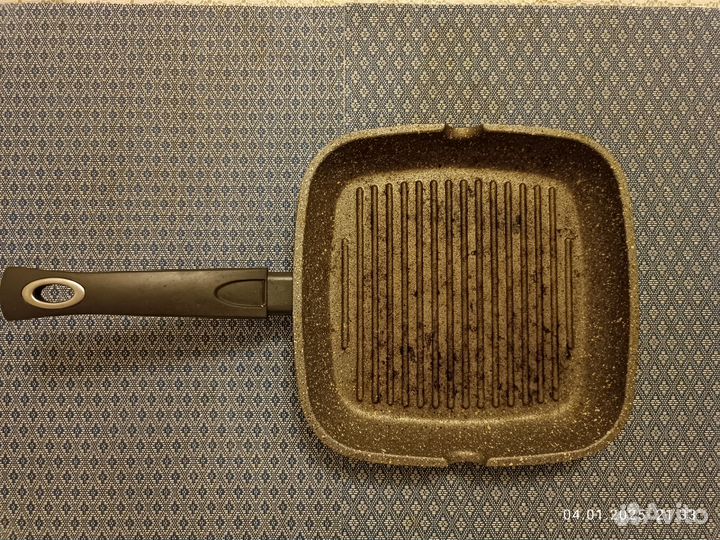 Сковорода- гриль Fissman grey stone