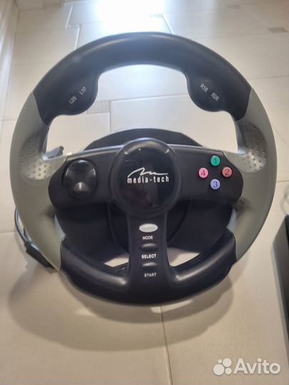 Игровой руль thrustmaster, джойстик и педали