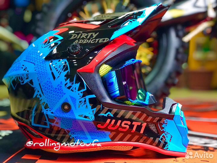 Шлем кроссовый Just1 J38 цветной