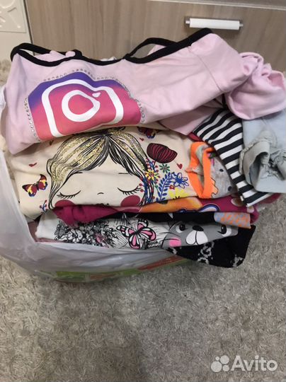 Детские вещи пакетом для девочки 110 116