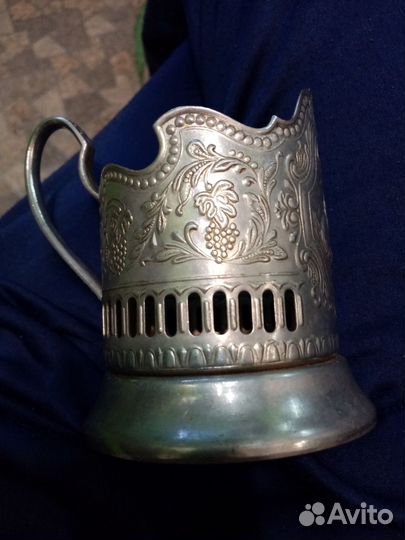 Космос Поодстаканник мельхиор СССР