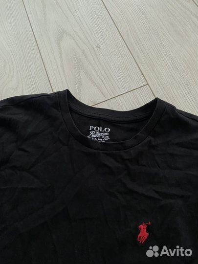 Чёрная кофта лонгслив Polo Ralph Lauren S ориг