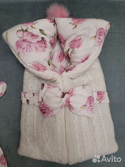 Конверт на выписку зимний для девочки