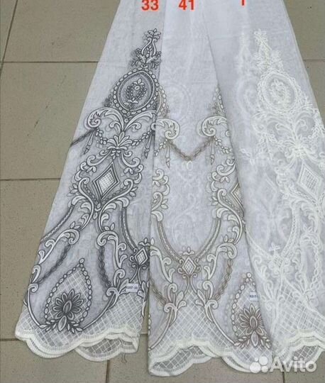 Тюль новый лен на метраж