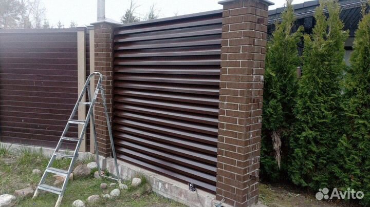 Забор жалюзи ламели