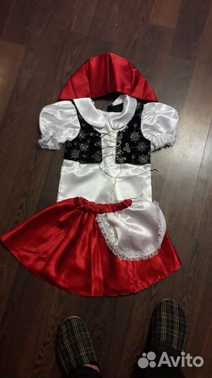 Костюм красной шапочки женский